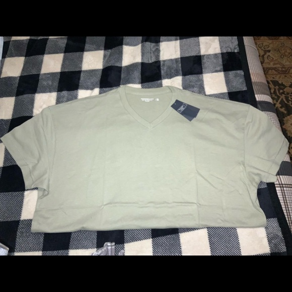 NWT ABERCROMBIE AN FITCH men’s short sleeve green shirt.  Size XXL. - Picture 2 of 3